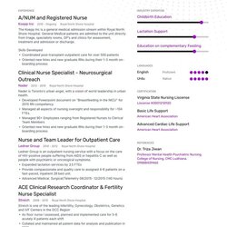 Nurse Resume Example And Guide For Nursing