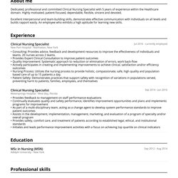 Nursing Resume Example Guide Create