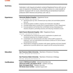 Fantastic The Best Nursing Resume Guide For With Templates Incredible Health Template Complete