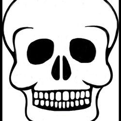 Worthy Skull Template By On Sugar Skeleton Drawing Templates Printable Coloring Outline Applique Blank