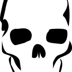 Eminent Printable Skull Pictures Best Stencil Stencils Template Simple Skulls Designs Templates Easy Cool