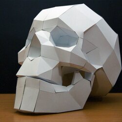 Preeminent Printable Paper Skull Template