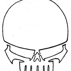 Stencil Skull By On