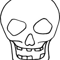 Great Pin Em Simple Skull Stencil
