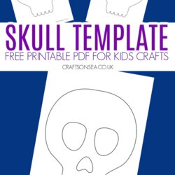 Superb Skull Template Free Printable Crafts On Sea