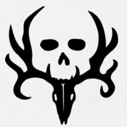 Free Skull Stencil Printable Templates Guide Patterns Deer Pumpkin Stencils Bone Collector Logo Hunting Clip