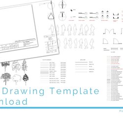 Excellent Drawing Template Download First In Architecture Downloads Include Popular Some