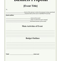 Printable Business Proposal Templates Letter Samples Contract Template