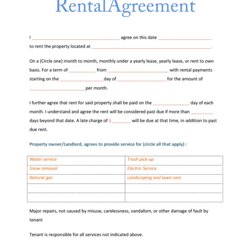 Outstanding Free Room Rental Agreement Templates Word Excel Lease Rent Basic