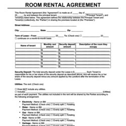 Sterling Room Rental Agreement Form Create Free Lease Template