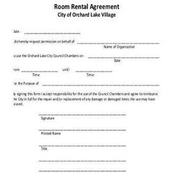 Champion Free Room Rental Agreement Template Sample Forms