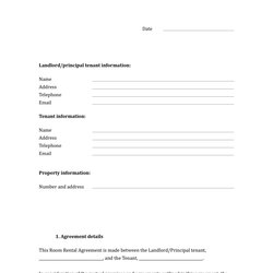 Cool Room Rental Agreement Form Template Free To Use Contracts Agreements Property Templates