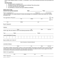 Cool Free Vehicle Bill Of Sale Form Templates Motor