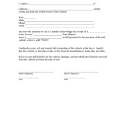Admirable Vehicle Bill Of Sale Form Download Free Documents For Word And Excel