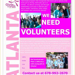 Preeminent Free Volunteer Recruitment Flyer Template Of Girls The Run Atlanta Volunteers Wants Flyers Want