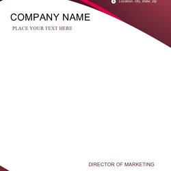 Spiffing Professional Letterhead Formats Examples Format