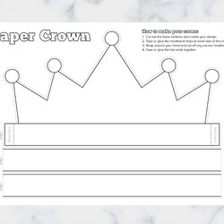 Eminent Printable Crown Template Make Your Own Paper Craft Fit For