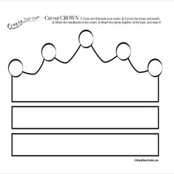 Peerless Charger Paper Cut Out Crown Template