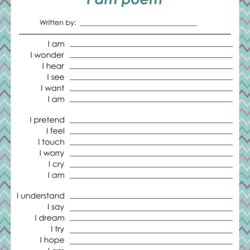 Swell Best Images Of Am Poem Printable Template Haiku Worksheet Who Worksheets Site Examples Essay Templates