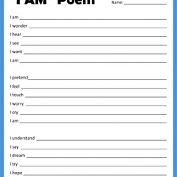 Fantastic Best Am Poem Printable For Free At Template Grade
