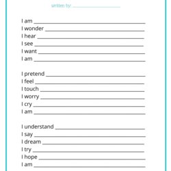 Am Poetry Printable For Kids And Families
