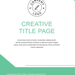 Amazing Cover Page Templates Word Creative Title Template Scaled