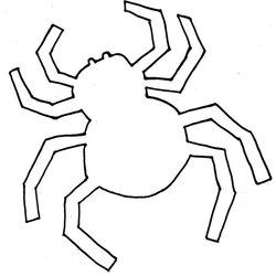 Superior Spider Template Best Halloween Cut Easy Spiders Crafts Templates Cartoon Craft Stencil Outs Clip