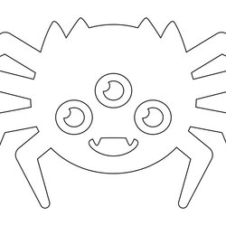Supreme Best Printable Spider Template For Free At Cute