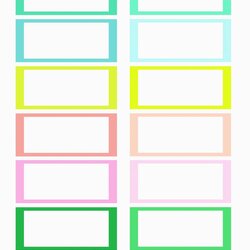 Cool Color Labels Printable