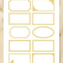 Admirable Assorted Labels Free Printable