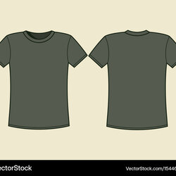 Magnificent Blank Shirt Outline Template Vector