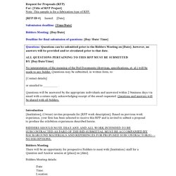 Spiffing Sample Response Template Proposal Request Templates Source
