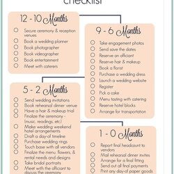 Out Of This World Wedding Planning Checklist Checklists