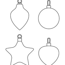 Best Printable Christmas Ornament Templates For Free At Template Ball Patterns