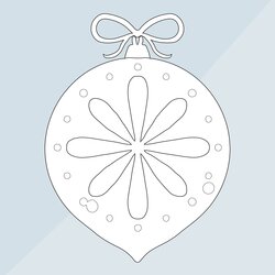 Printable Ornament Template Christmas Patterns