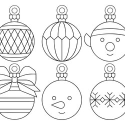 Outstanding Best Free Printable Christmas Shapes Template For At Ornament Templates Cut Stencil Craft