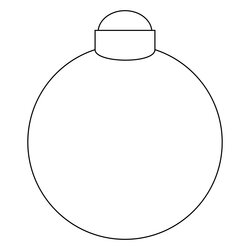 Superb Best Christmas Ornament Stencils Printable For Free At Ball Template
