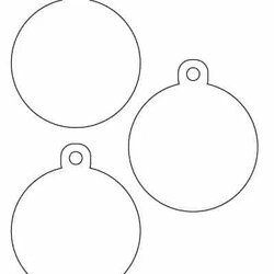 Cool Free Printable Christmas Ornament Templates Template Ornaments