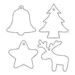 Sterling Best Printable Christmas Ornament Templates For Free At Felt