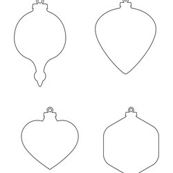 Magnificent Best Printable Christmas Ornament Templates For Free At Ornaments Tree