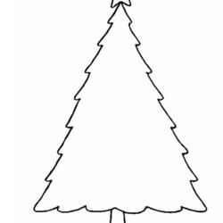 Exceptional Christmas Crafts Print Your Tree Template All Kids Network Templates Printable Outline Blank