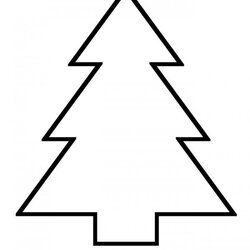 Fantastic Christmas Tree Template Free Printable Outlines Shapes