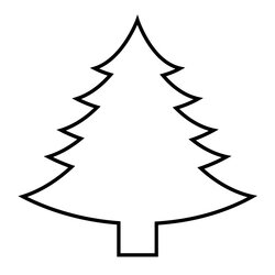 Cool Christmas Tree Templates Free Printable Format Template Pattern Craft Blank Color