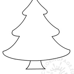 Legit Free Christmas Tree Template Coloring Page Printable Templates Ornament Outline Pages Craft Felt