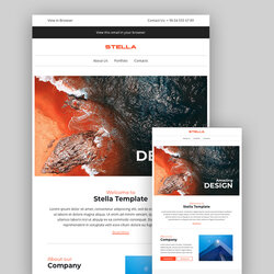 Admirable Best Responsive Email Templates Newsletter Designs Newsletters Stella