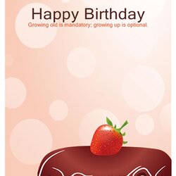 Worthy Birthday Card Templates Free Printable Template