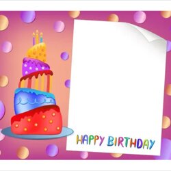 Splendid Birthday Card Templates Template