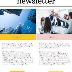Newsletter Templates Free Printable Template