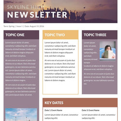 Free Printable Newsletter Templates Examples With Monthly Template