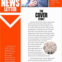 College Newsletter Templates Free Download Example Email Template Examples Company Business Printable Simple